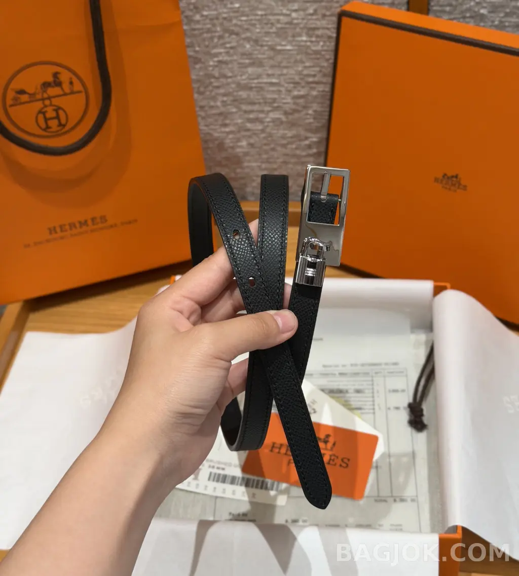 에르메스 에르메스 럭키 15mm 리버서블 벨트 실버버클 상세 이미지