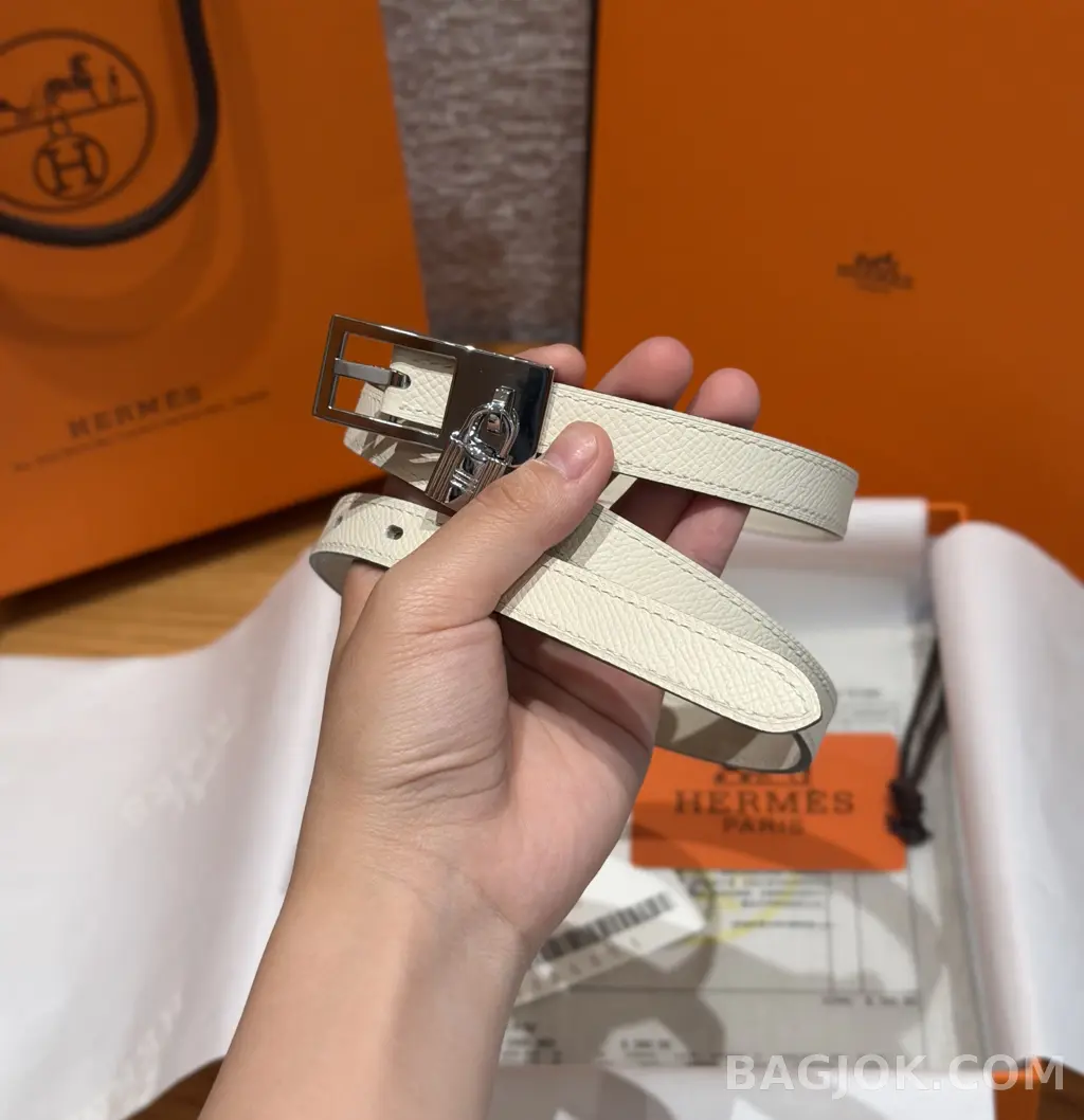 에르메스 에르메스 럭키 15mm 리버서블 벨트 실버버클 상세 이미지
