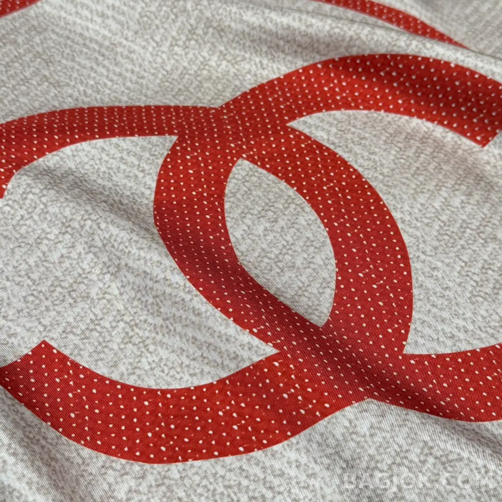 샤넬 샤넬 Tweed Coco Bandana 실크 스카프 상세 이미지