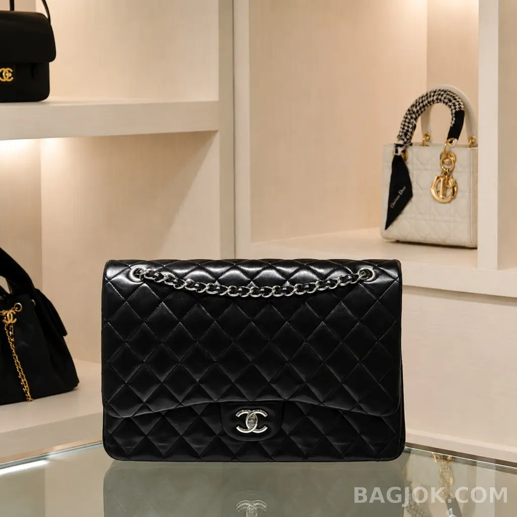 샤넬 Chanel 트래블 클래식 플랩백 맥시 램스킨 상세 이미지