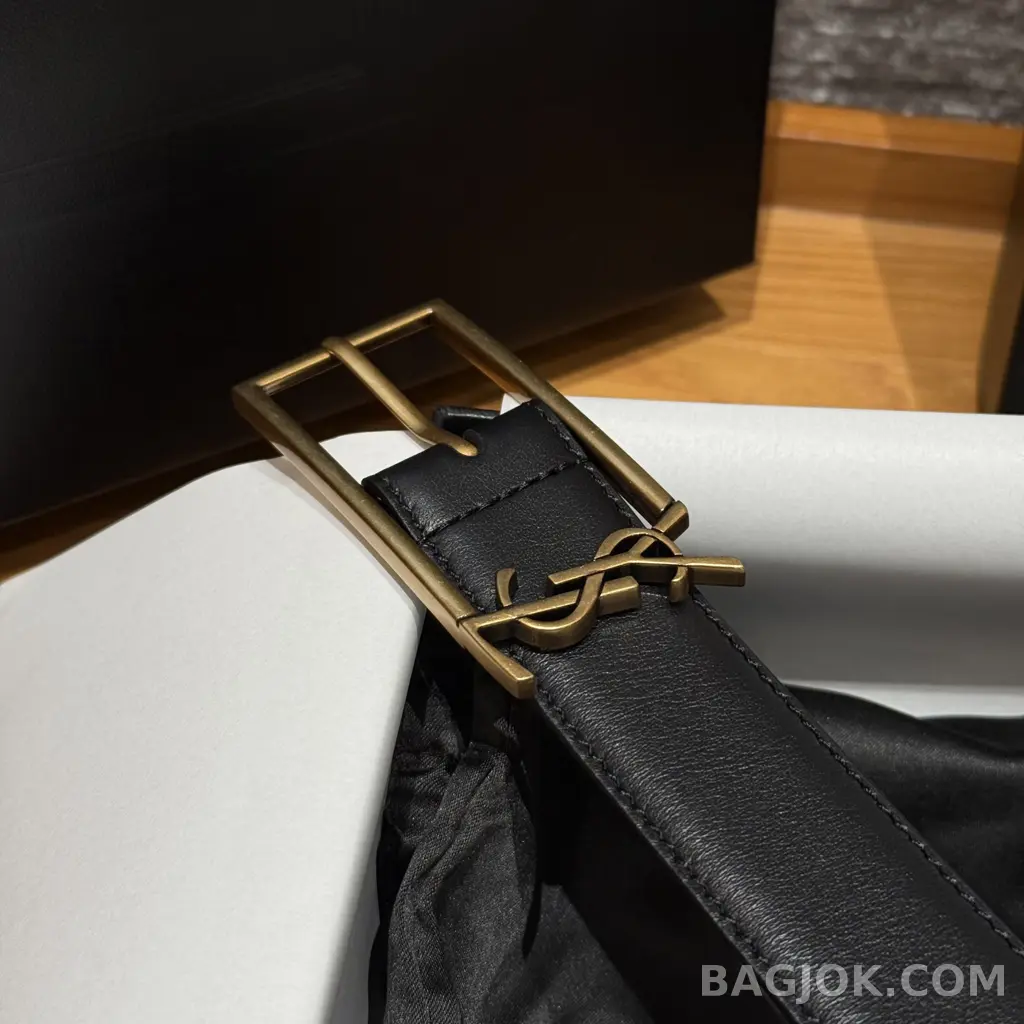 생로랑  생로랑 YSL 모노그램 버클 가죽 벨트 상세 이미지