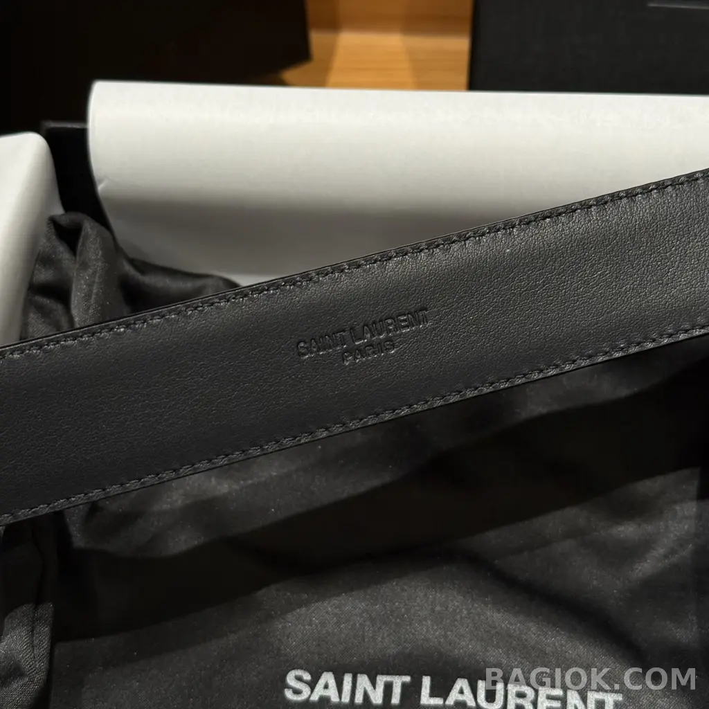 생로랑  생로랑 YSL 모노그램 버클 가죽 벨트 상세 이미지