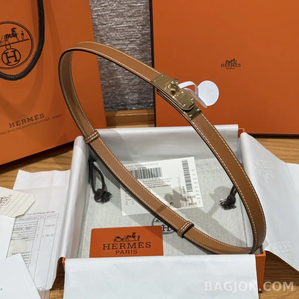 에르메스 에르메스 켈리 18 벨트 브라운 상세 이미지