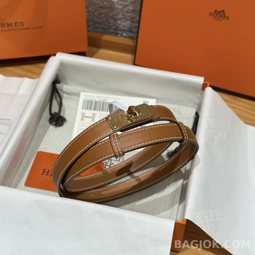 에르메스 에르메스 켈리 18 벨트 브라운 상세 이미지