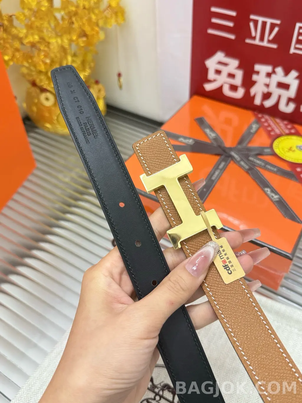 에르메스 에르메스 콘스탄스 H 버클 벨트 2.4cm 상세 이미지