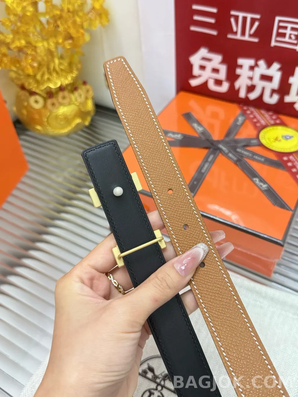 에르메스 에르메스 콘스탄스 H 버클 벨트 2.4cm 상세 이미지