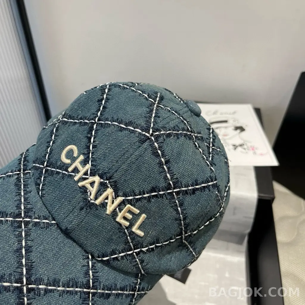 샤넬 샤넬 데님 베이스볼 캡 모자 상세 이미지