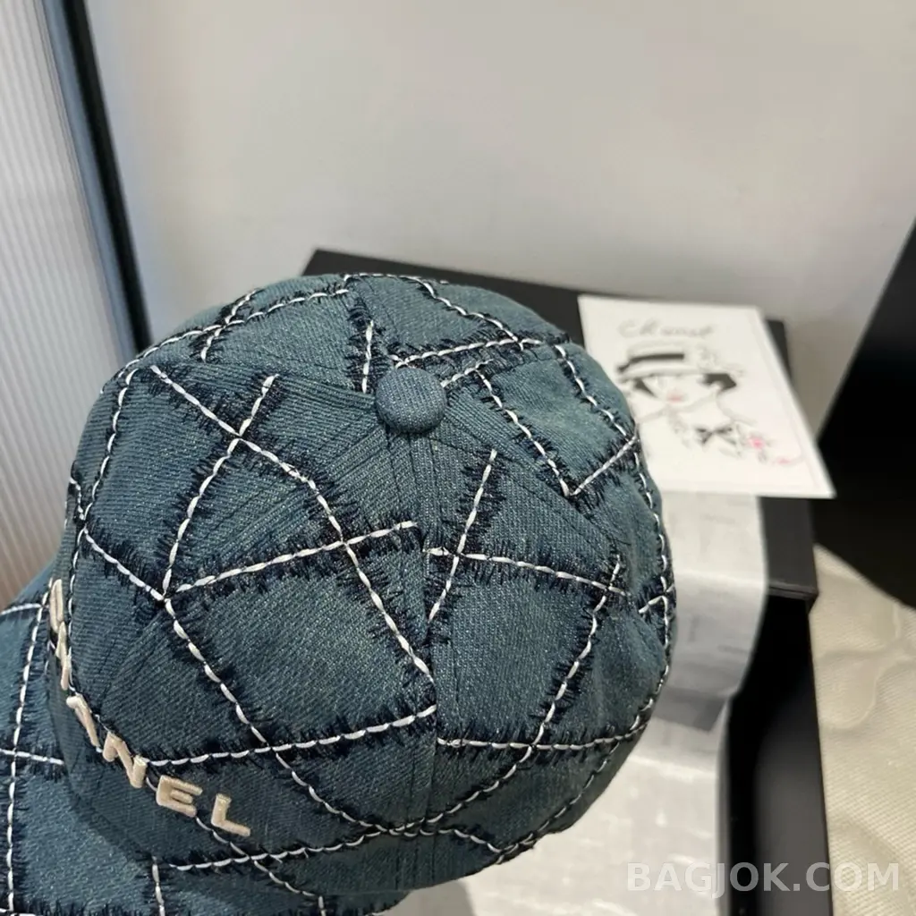 샤넬 샤넬 데님 베이스볼 캡 모자 상세 이미지
