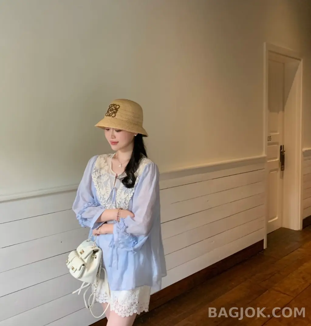 로에베 로에베 아나그램 라피아 버킷 햇 상세 이미지