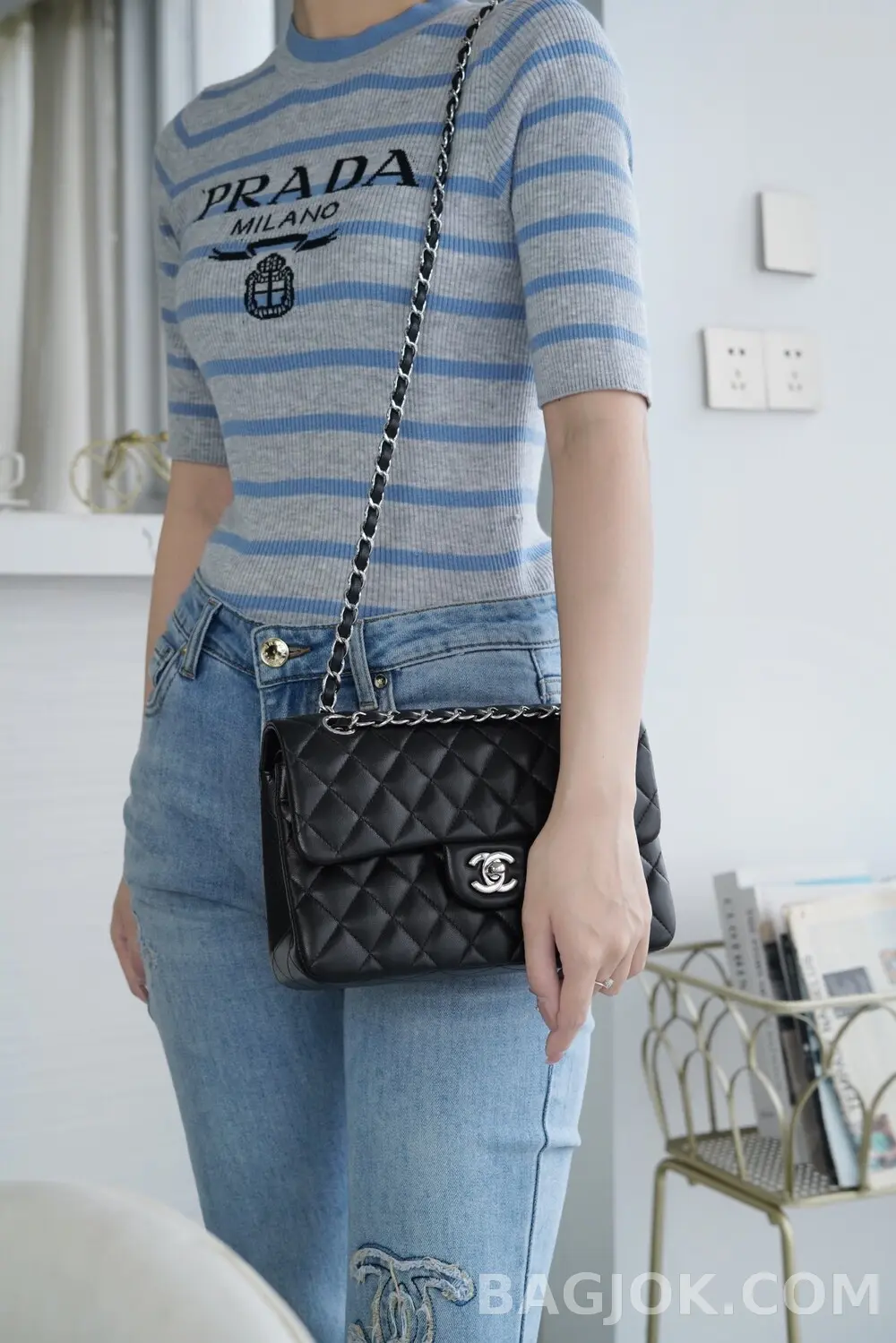 샤넬 Chanel 클래식 플랩백 램스킨 스몰 상세 이미지