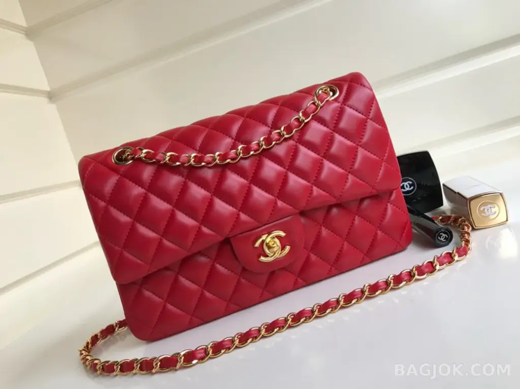 샤넬 Chanel 클래식 플랩백 램스킨 미디움 ver.1 상세 이미지