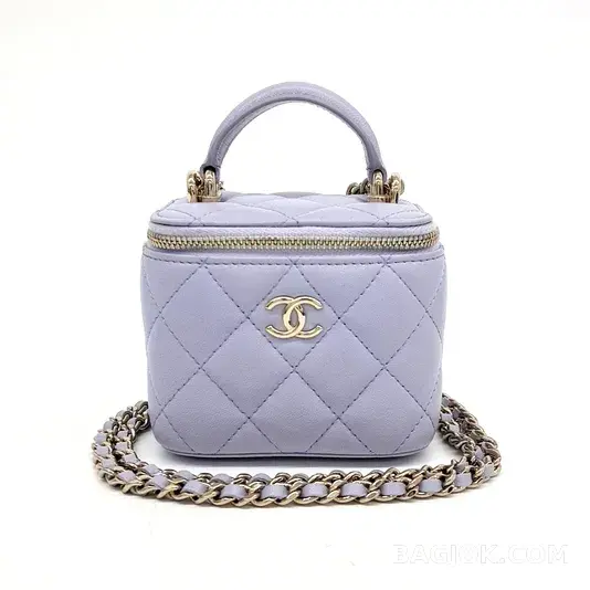 샤넬 Chanel 탑핸들 미니 베니티 크로스백 (램스킨) 상세 이미지
