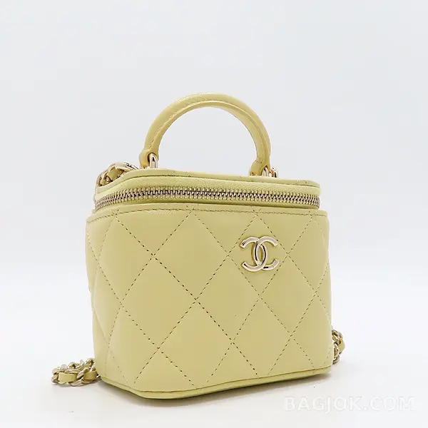 샤넬 Chanel 탑핸들 미니 베니티 크로스백 (램스킨) 상세 이미지