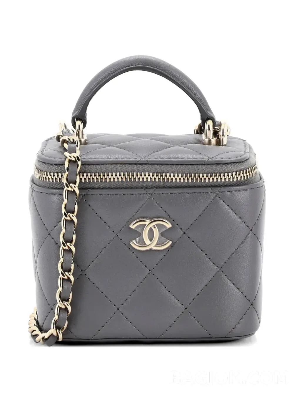 샤넬 Chanel 탑핸들 미니 베니티 크로스백 (램스킨) 상세 이미지