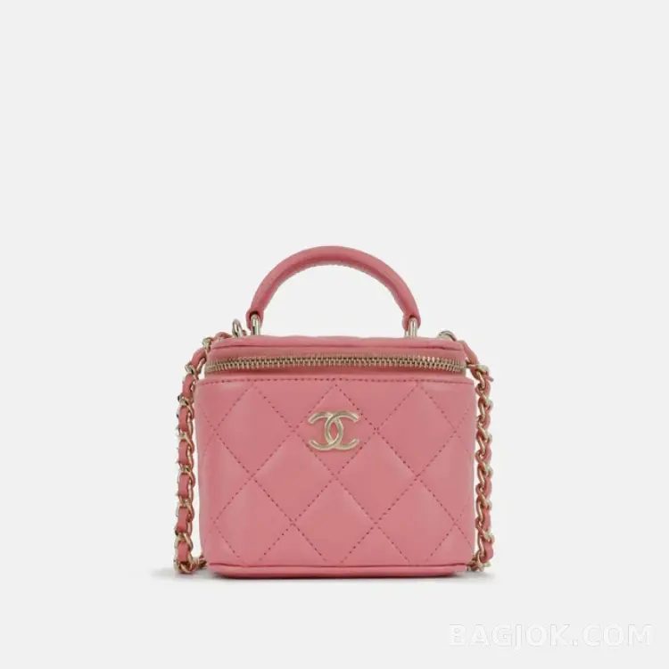 샤넬 Chanel 탑핸들 미니 베니티 크로스백 (램스킨) 상세 이미지