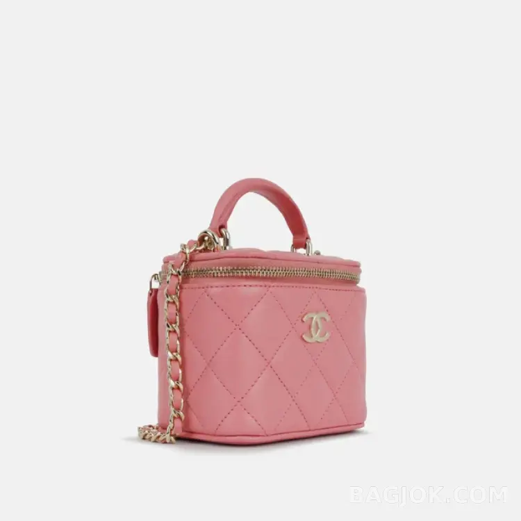 샤넬 Chanel 탑핸들 미니 베니티 크로스백 (램스킨) 상세 이미지