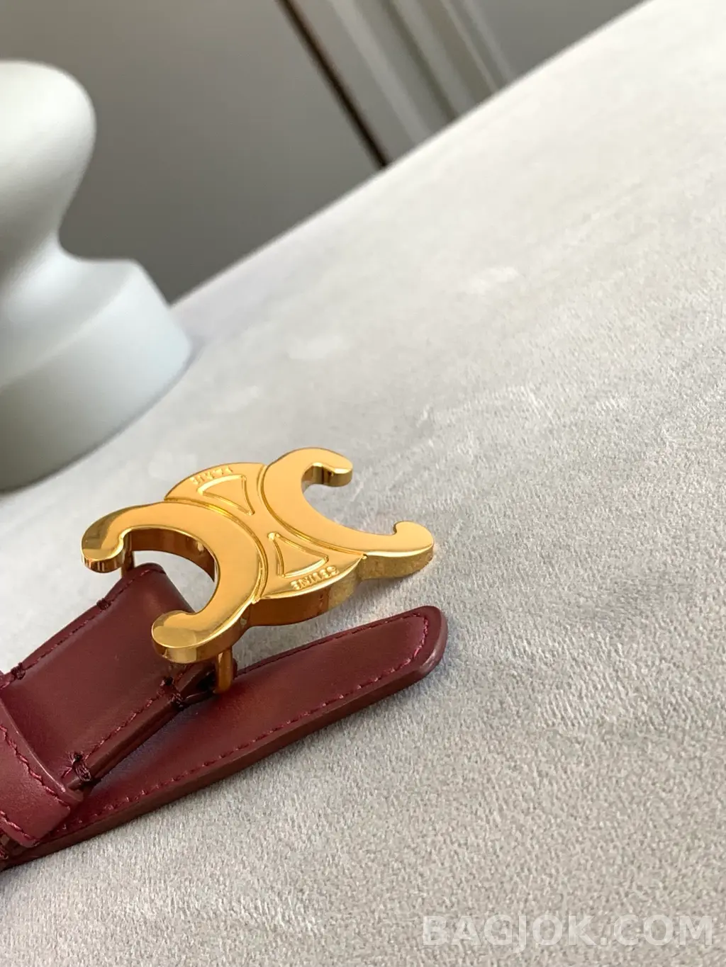 셀린느 셀린느 트리옹프 버클 가죽 벨트 2.5cm 상세 이미지