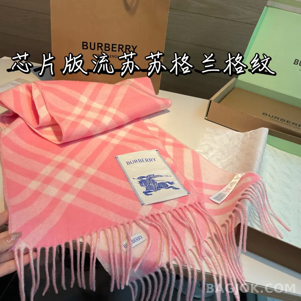 버버리 버버리 체크 캐시미어 머플러 상세 이미지