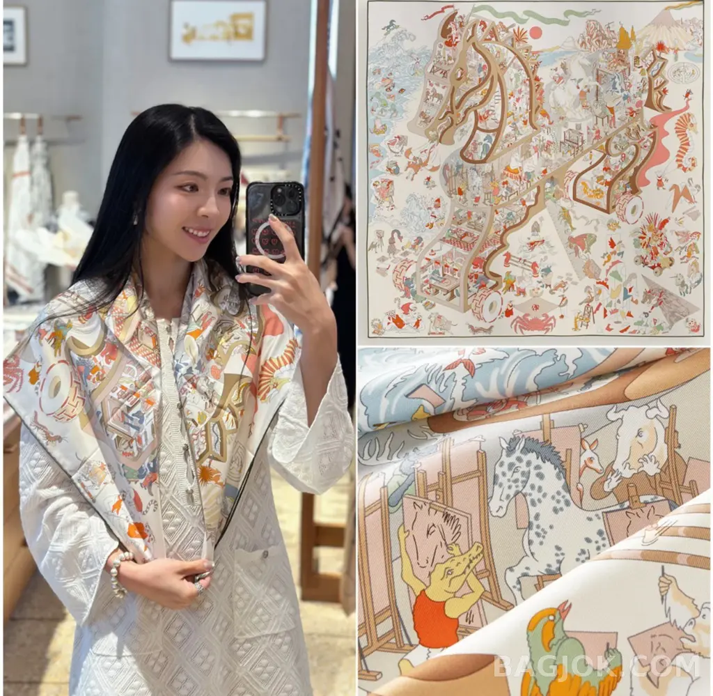 에르메스 에르메스 아카데미아 히피카 스카프 상세 이미지