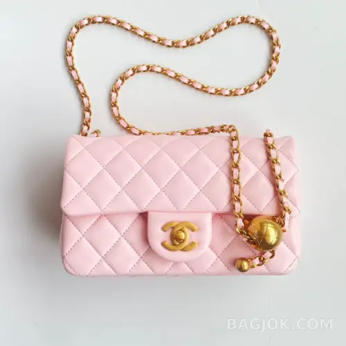 샤넬 Chanel 클래식 골드볼 뉴미니 플랩백 ver.1 상세 이미지