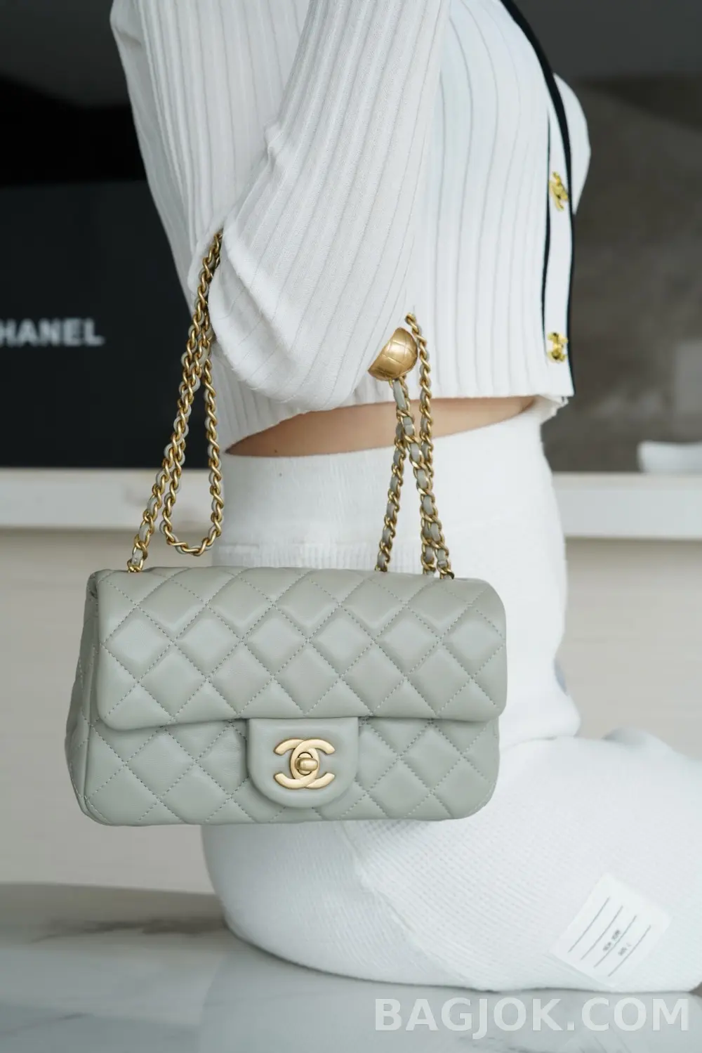 샤넬 Chanel 클래식 골드볼 뉴미니 플랩백 ver.1 상세 이미지