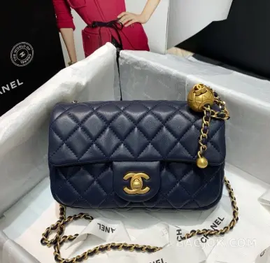 샤넬 Chanel 클래식 골드볼 뉴미니 플랩백 ver.2 상세 이미지