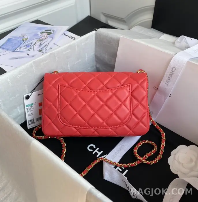 샤넬 Chanel 클래식 골드볼 뉴미니 플랩백 ver.2 상세 이미지