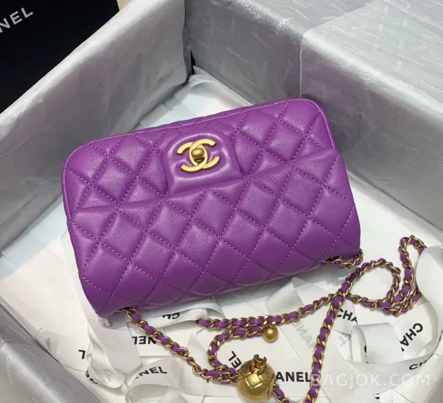 샤넬 Chanel 클래식 골드볼 뉴미니 플랩백 ver.2 상세 이미지