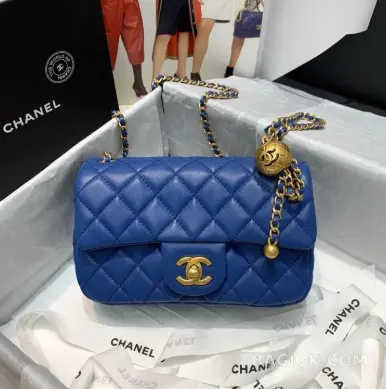 샤넬 Chanel 클래식 골드볼 뉴미니 플랩백 ver.2 상세 이미지
