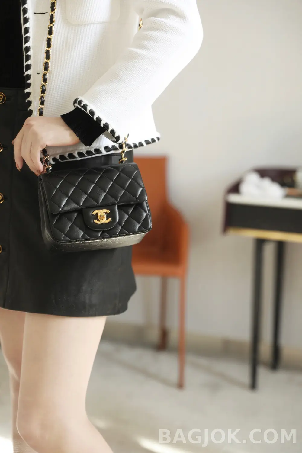 샤넬 Chanel 쁘띠삭 클래식 플랩백 램스킨 ver.1 상세 이미지