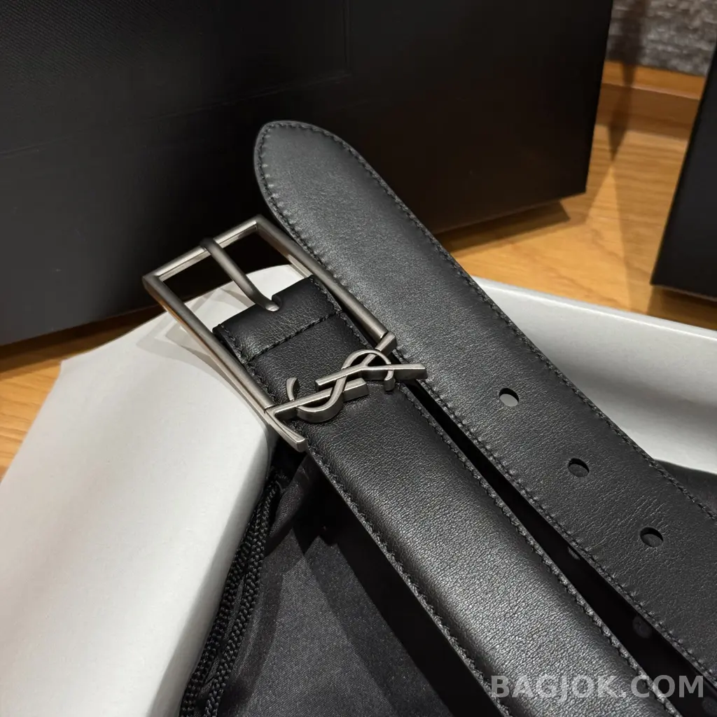 생로랑  생로랑 YSL 모노그램 버클 가죽 벨트 상세 이미지