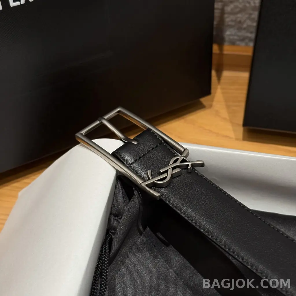 생로랑  생로랑 YSL 모노그램 버클 가죽 벨트 상세 이미지