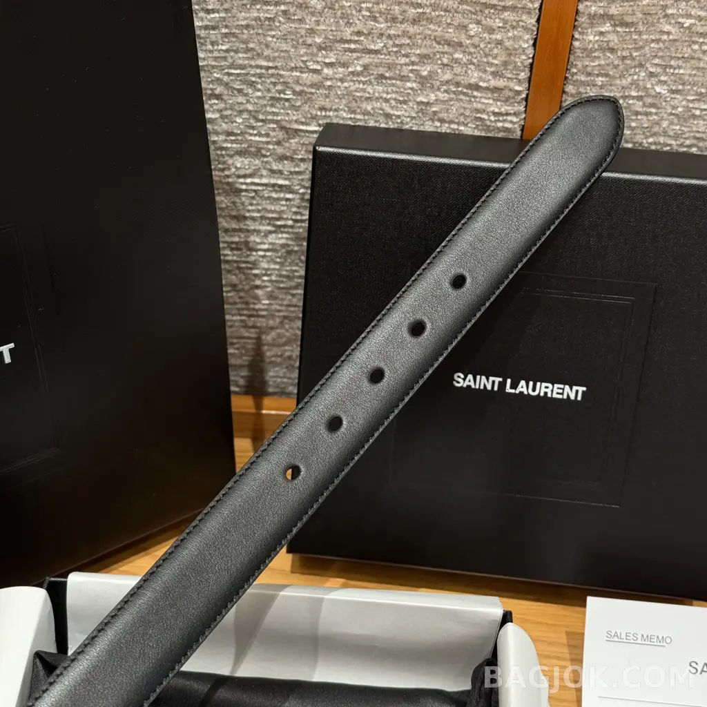 생로랑  생로랑 YSL 모노그램 버클 가죽 벨트 상세 이미지