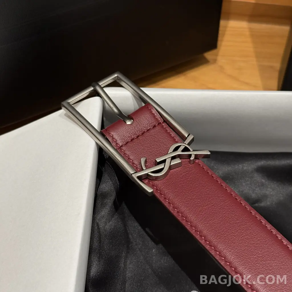 생로랑  생로랑 YSL 모노그램 버클 가죽 벨트 상세 이미지