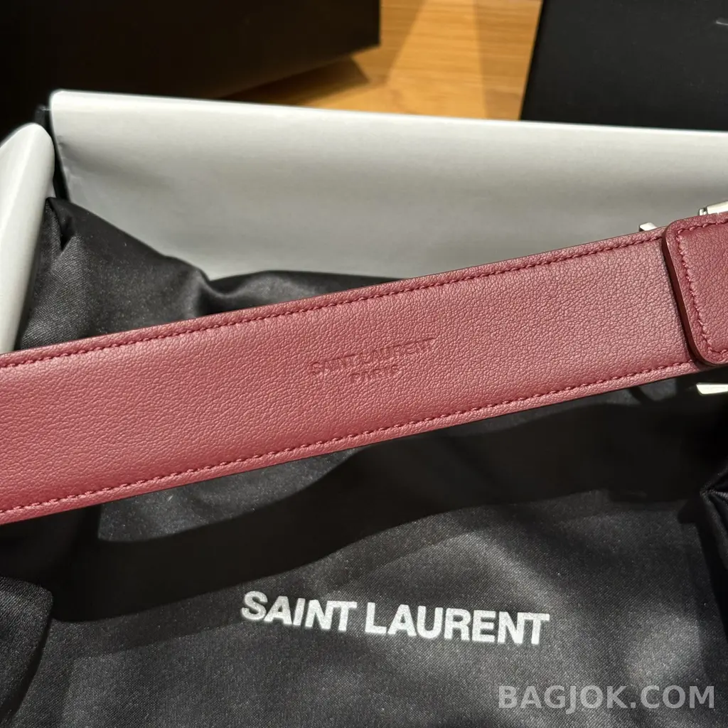 생로랑  생로랑 YSL 모노그램 버클 가죽 벨트 상세 이미지