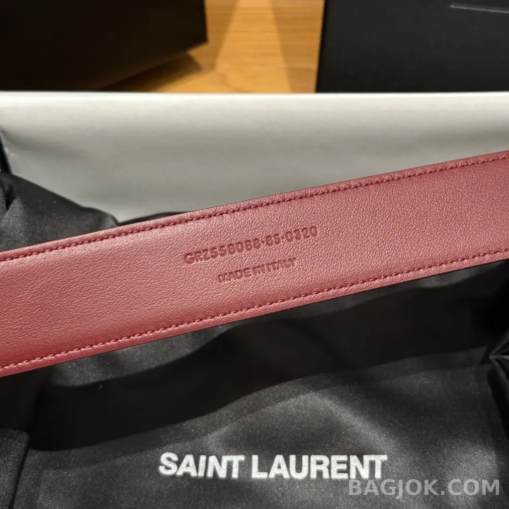생로랑  생로랑 YSL 모노그램 버클 가죽 벨트 상세 이미지