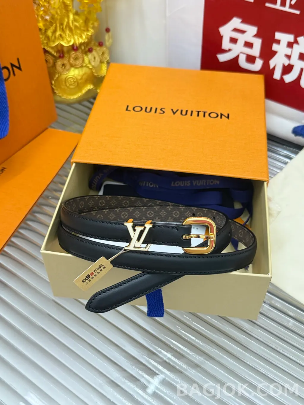 루이비통 루이비통 프리티 LV 15mm 리버서블 벨트 상세 이미지