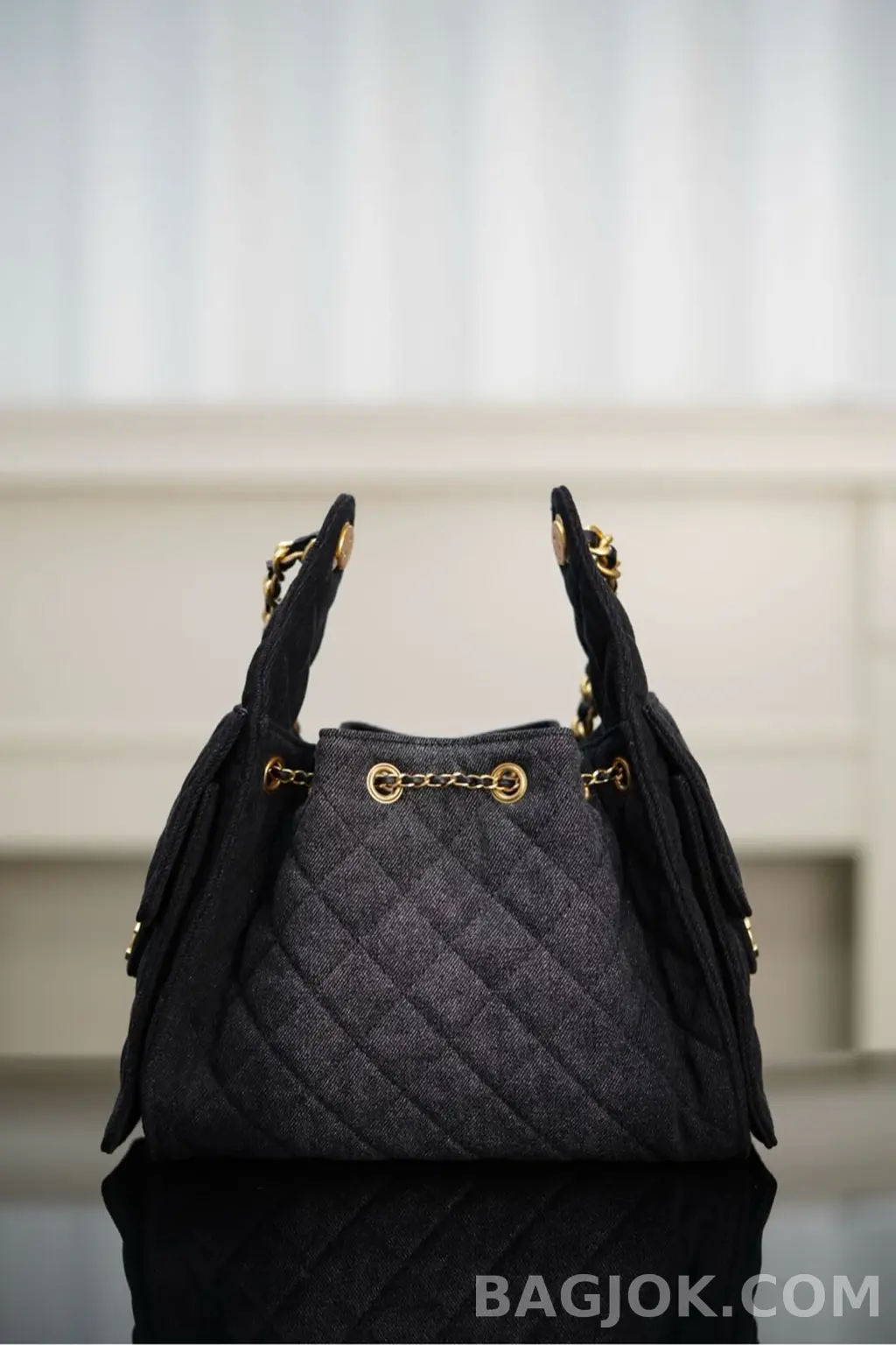 샤넬 Chanel 25백 스몰 캐비어 워시드데님 상세 이미지