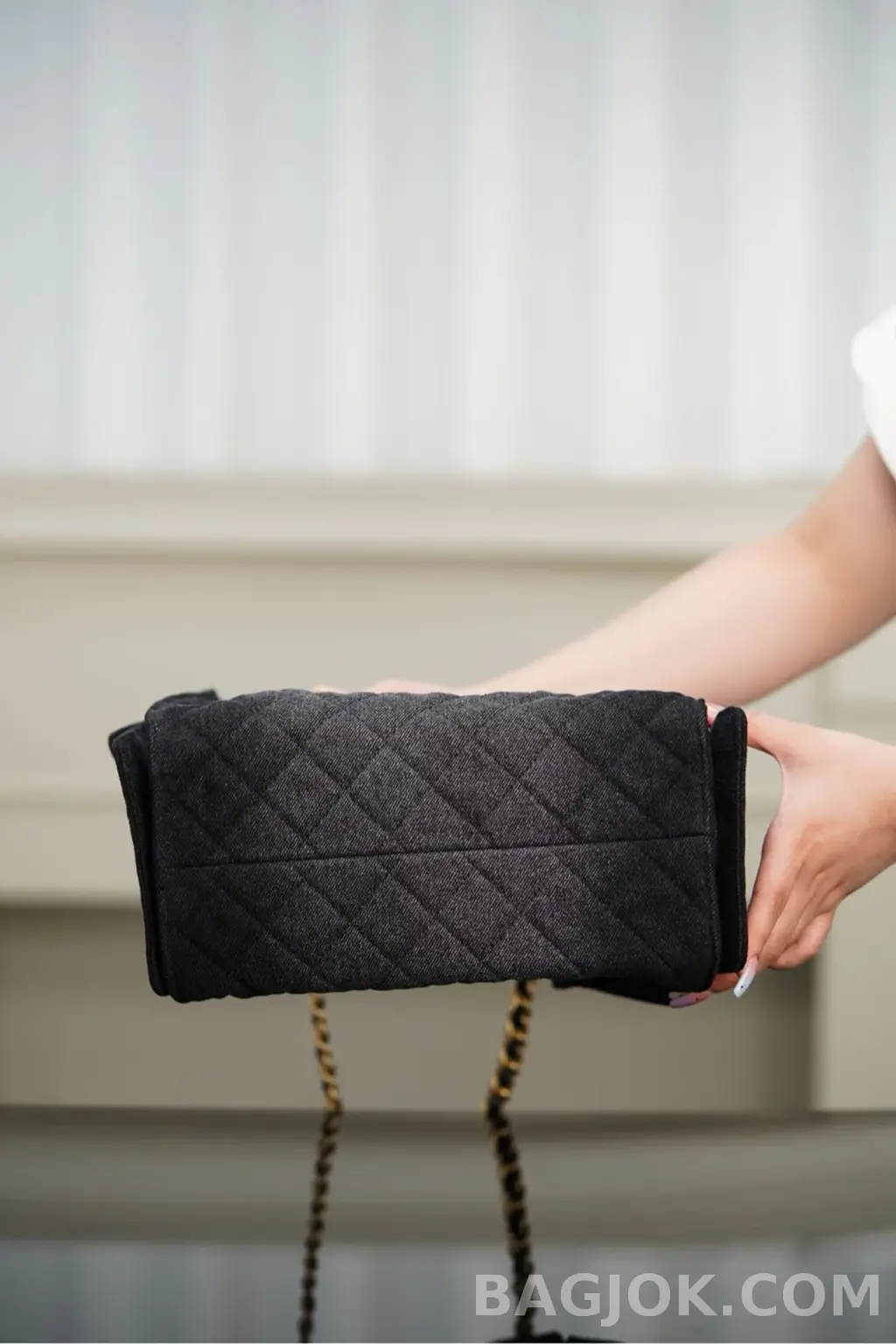 샤넬 Chanel 25백 스몰 캐비어 워시드데님 상세 이미지