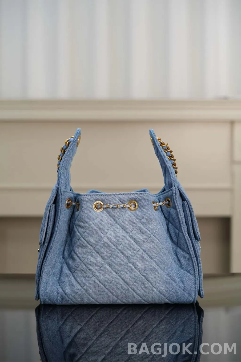 샤넬 Chanel 25백 스몰 캐비어 워시드데님 상세 이미지