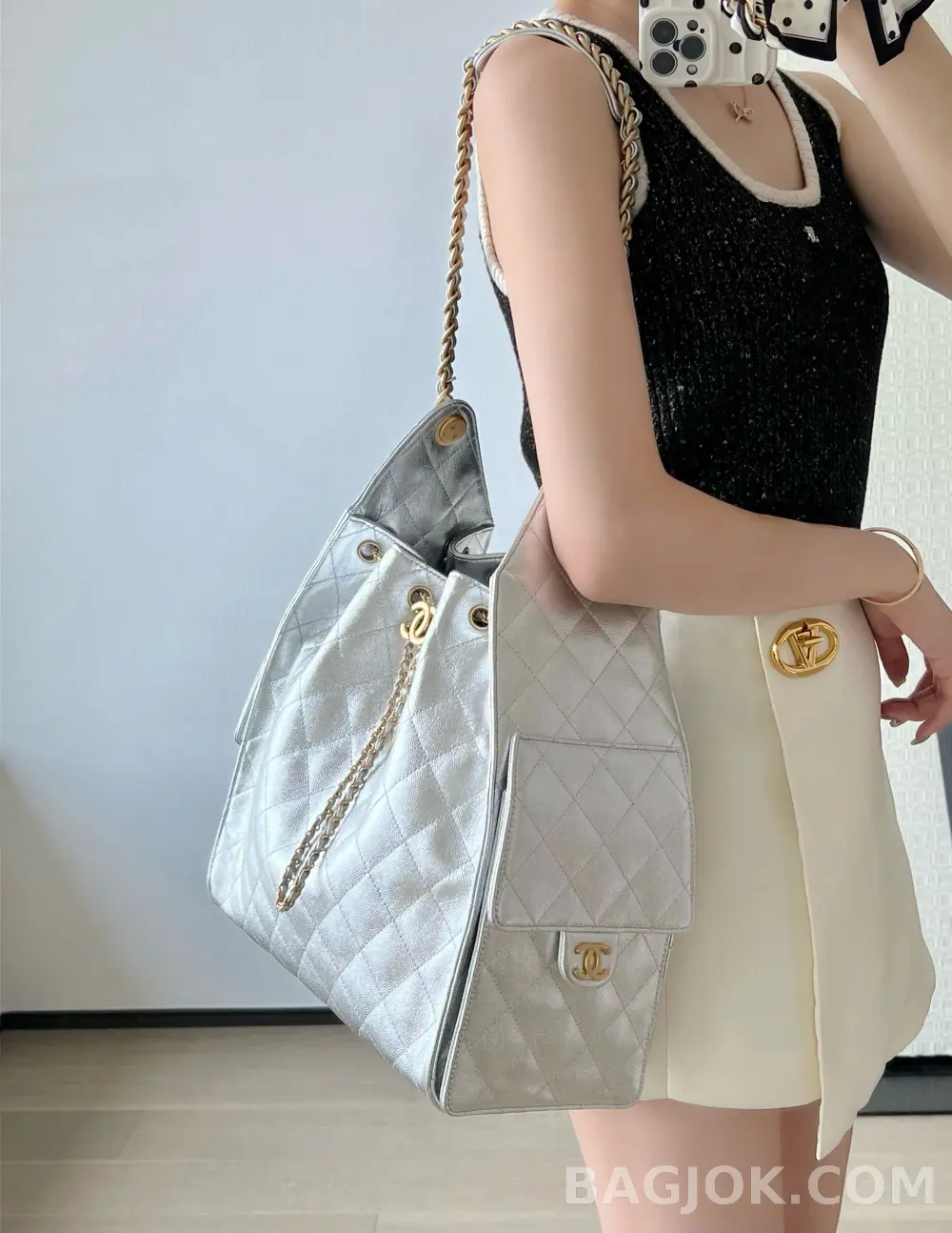샤넬 Chanel 25백 미디움 캐비어 ver.2 상세 이미지
