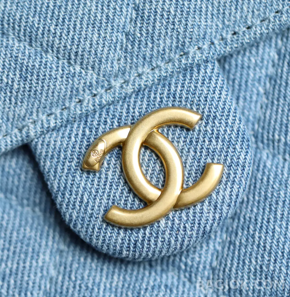샤넬 Chanel 25백 미디움 워시드데님 상세 이미지