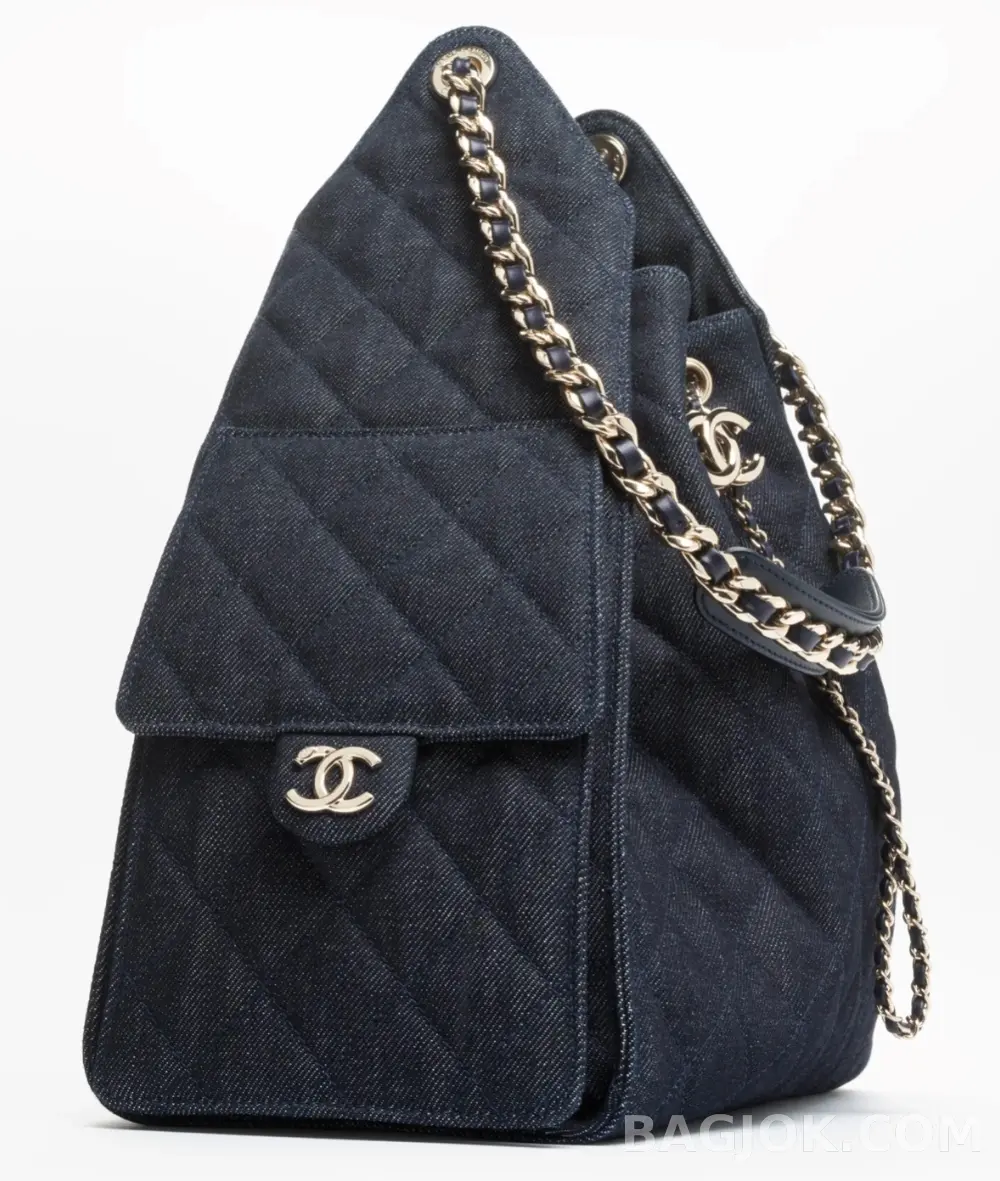 샤넬 Chanel 25백 미디움 워시드데님 상세 이미지