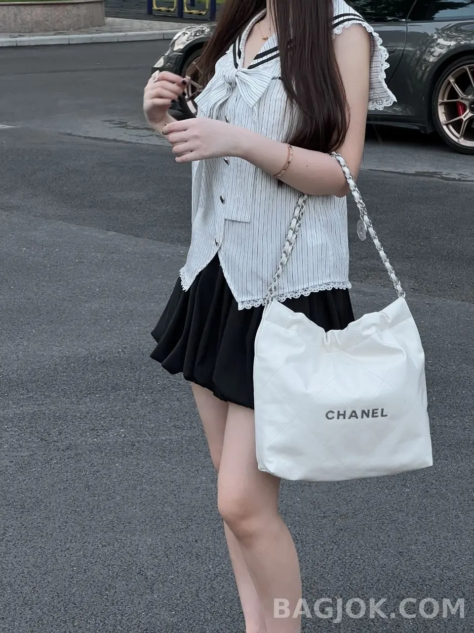 샤넬 Chanel 22백 스몰 카프스킨 상세 이미지