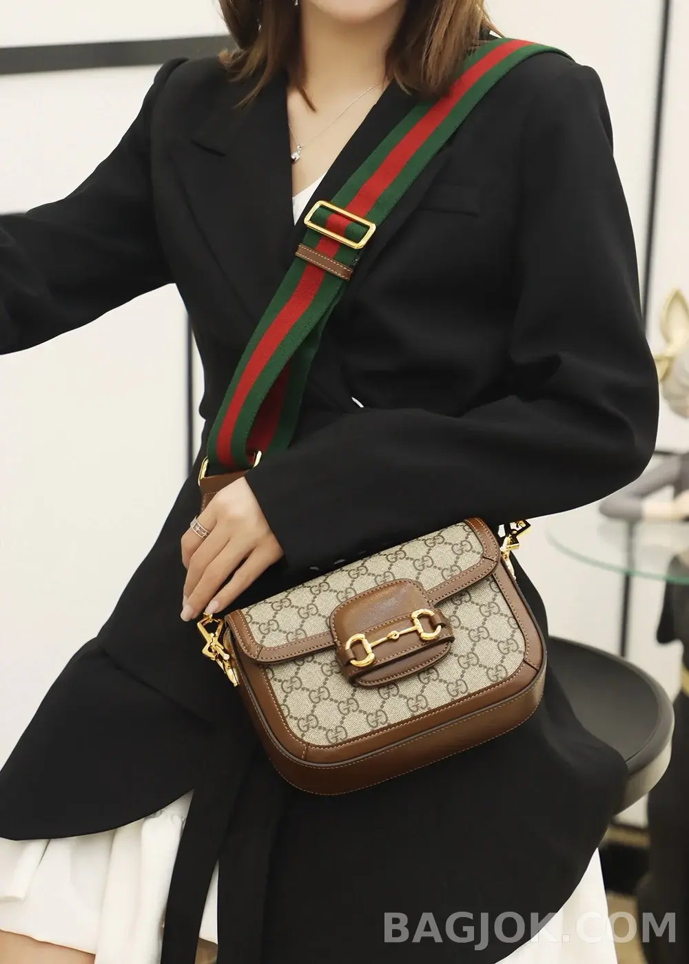 구찌 Gucci 홀스빗 1955 숄더백 미니 상세 이미지