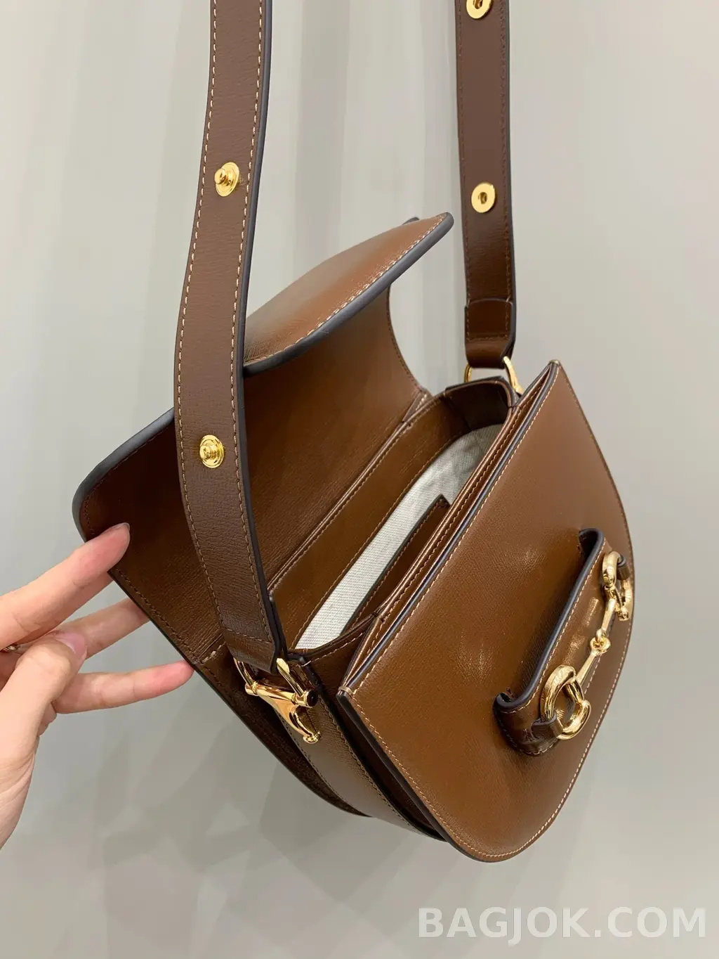 구찌 Gucci 홀스빗 1955 올레더 라운드 미니백 상세 이미지