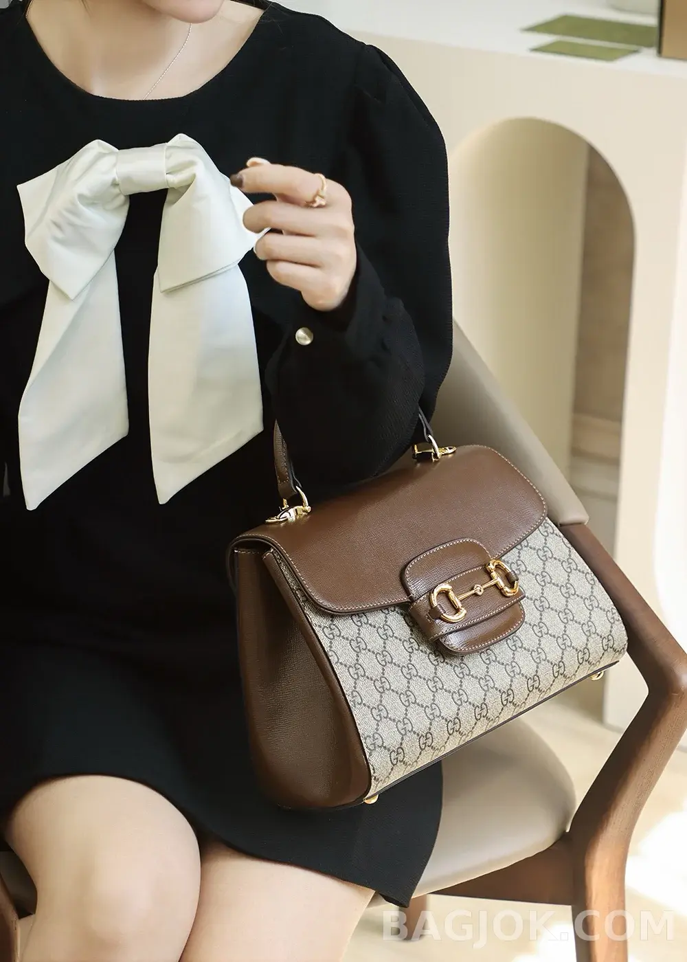구찌 Gucci 홀스빗 1955 토트백 상세 이미지