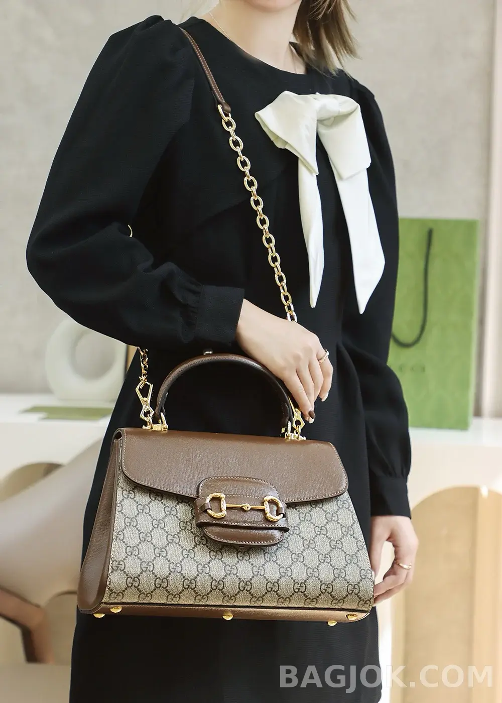 구찌 Gucci 홀스빗 1955 토트백 상세 이미지
