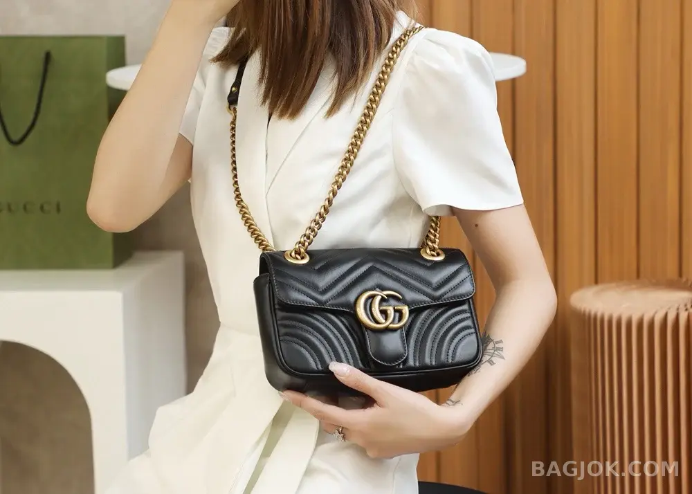 구찌 Gucci 마몬트 마틀라세 미니 숄더백 상세 이미지