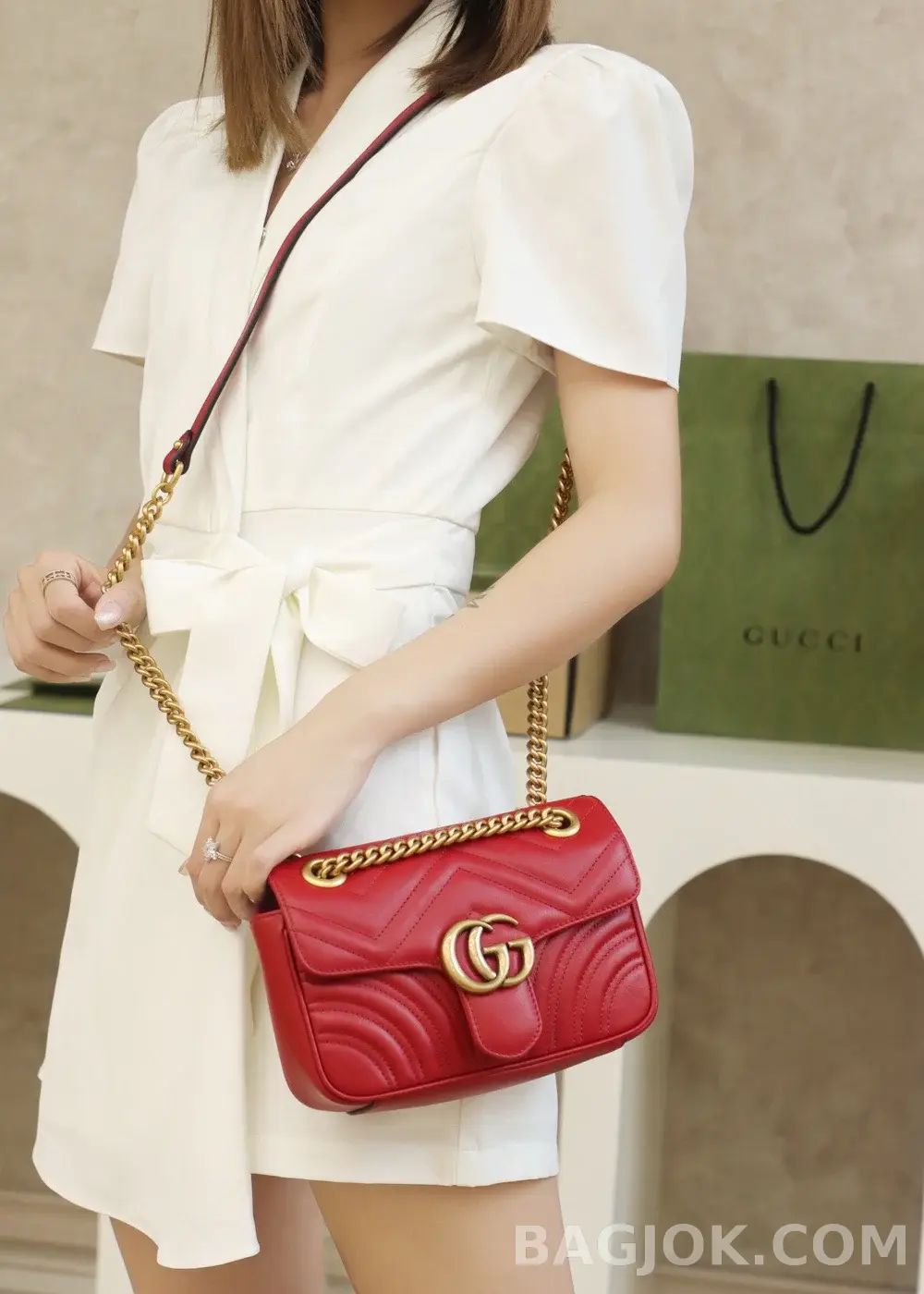 구찌 Gucci 마몬트 마틀라세 미니 숄더백 상세 이미지